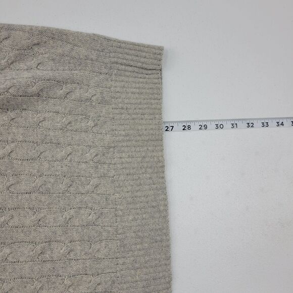 J.Crew 1/4 zip sweater mens gray wool pullover L 3362 - Picture 6 of 8